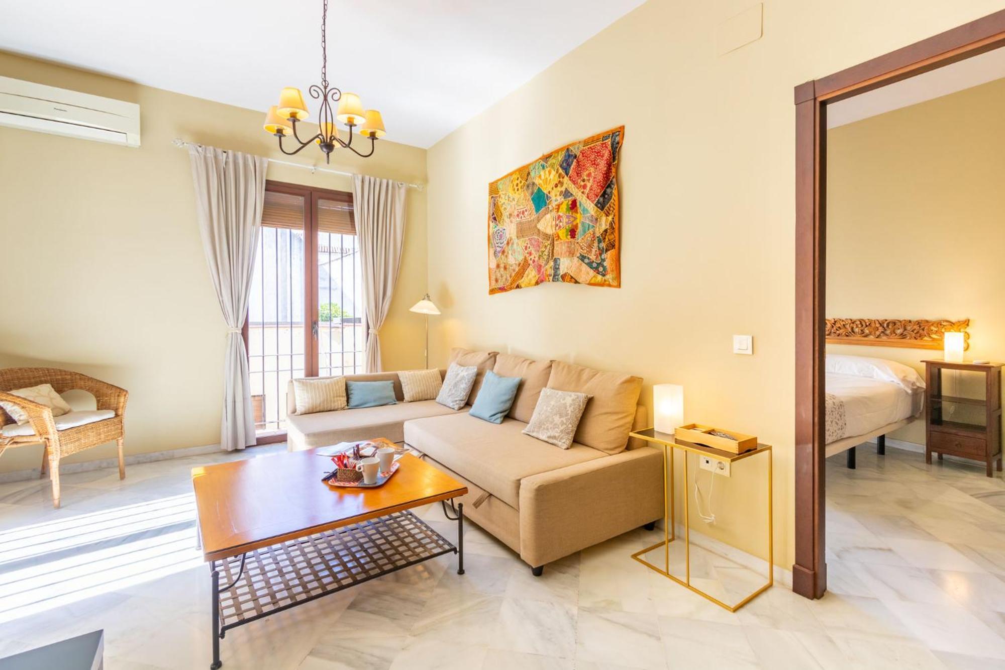 Puerta San Esteban Apartman Sevilla Szoba fotó