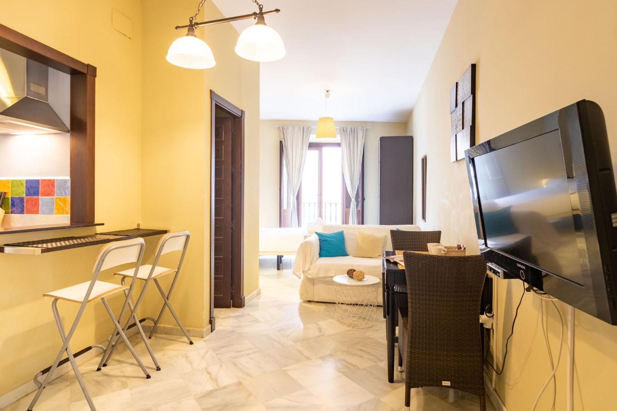 Puerta San Esteban Apartman Sevilla Szoba fotó